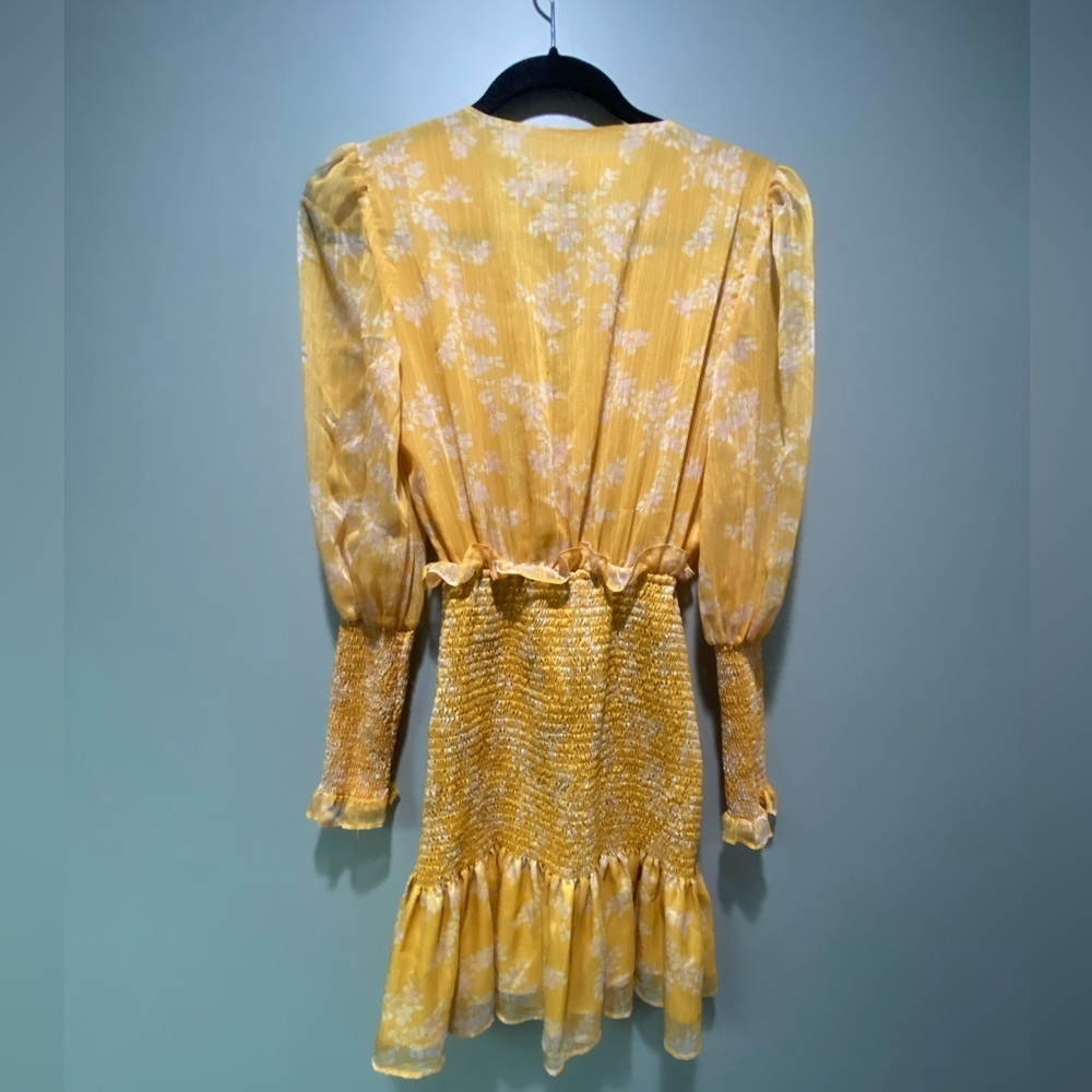 KEEPSAKE Embrace Mini Dress Golden Floral Size Small - Picture 7 of 12